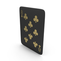 Golden Black Card Eight Of Clubs PNG & PSD Images