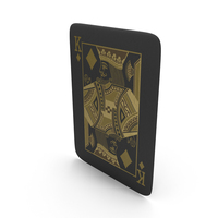 Golden Black Card King of Diamonds PNG & PSD Images