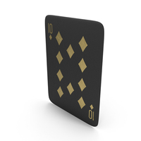 Golden Black Card Ten of Diamonds PNG & PSD Images