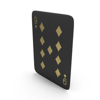 Golden Black Card Nine of Diamonds PNG & PSD Images