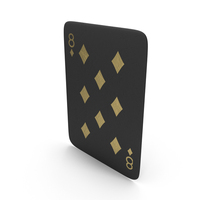Golden Black Card Eight Of Diamonds PNG & PSD Images