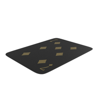 Golden Black Card Seven of Diamonds Down PNG & PSD Images