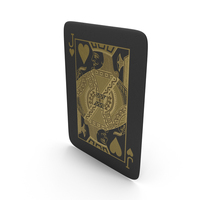 Golden Black Card Jack of Hearts PNG & PSD Images