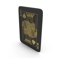 Golden Black Card King of Spades PNG & PSD Images