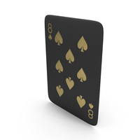 Golden Black Card Eight Of Spades PNG & PSD Images