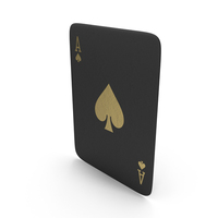 Golden Black Card Ace Of Spades PNG & PSD Images