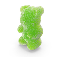 Gummy Sugar Bears Green PNG & PSD Images