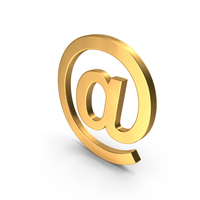 At Symbol Gold PNG & PSD Images