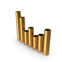 Gold Bar Graph Chart PNG & PSD Images