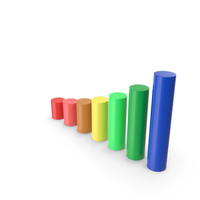 Colorful Round Bar Graph Chart PNG & PSD Images