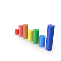 Colorful Round Bar Graph Chart PNG & PSD Images