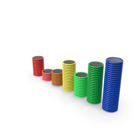 Colorful Round Bar Graph Chart PNG & PSD Images