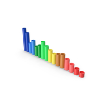 Colorful Bar Graph Chart PNG & PSD Images