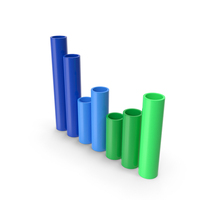 Colorful Round Bar Graph Chart PNG & PSD Images