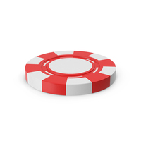 Red & White Casino Chip PNG & PSD Images