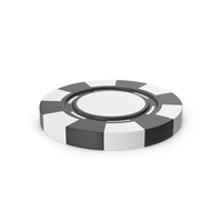 Black & White Casino Chip PNG & PSD Images