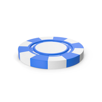 Blue & White Casino Chip PNG & PSD Images