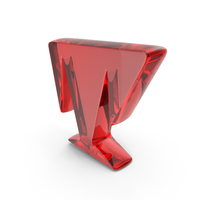 Red Glass Toon Style Capital Alphabet T PNG & PSD Images