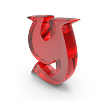 Red Glass Toon Style Small Alphabet Y PNG & PSD Images