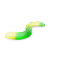 Gummy Worms Green Yellow PNG & PSD Images