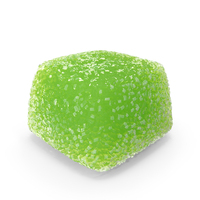 Sugar Gumdrops Green Square PNG & PSD Images