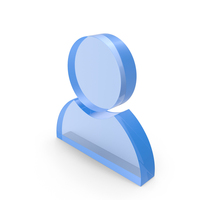 Blue Glass User Icon PNG & PSD Images