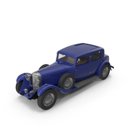 Vintage Car Blue PNG & PSD Images