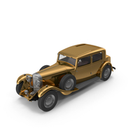 Gold Vintage Car PNG & PSD Images