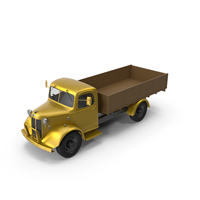 Vintage Truck UnLoaded Gold PNG & PSD Images