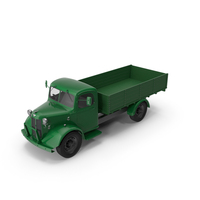 Vintage Truck UnLoaded Green PNG & PSD Images