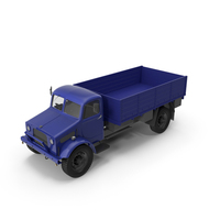 Unloaded Blue Vintage Truck PNG & PSD Images