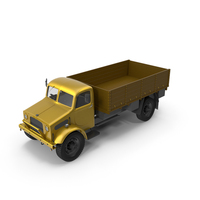 Gold Unloaded Vintage Truck PNG & PSD Images