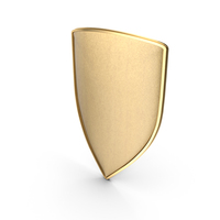 Golden Shield Symbol PNG & PSD Images