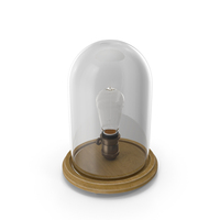 Bulb In A Glass Cloche PNG & PSD Images