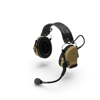 Comtak Tactical Headset on Head PNG & PSD Images