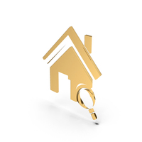 Gold Symbol Property Search PNG & PSD Images