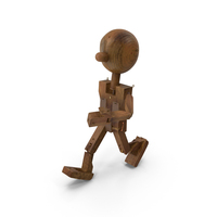 Dirty Walking Wooden Character PNG & PSD Images