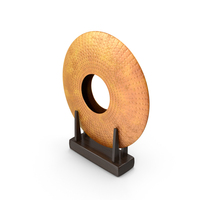 Copper Plated Iron Disc Vase PNG & PSD Images