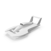 Monochrome Speed Boat PNG & PSD Images