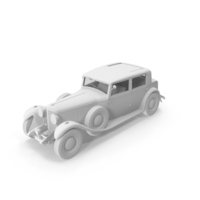 Monochrome Vintage Car PNG & PSD Images