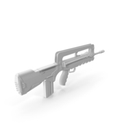Monochrome Assault Rifle PNG & PSD Images