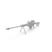 Monochrome Sniper Rifle PNG & PSD Images