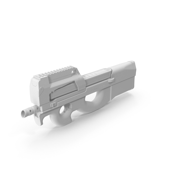 Monochrome Submachine Gun PNG & PSD Images