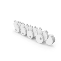 Monochrome Caterpillar Toy PNG & PSD Images