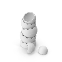 Monochrome Egg Toys PNG & PSD Images