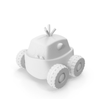 Monochrome Monster Truck Toy PNG & PSD Images