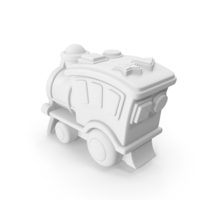 Monochrome Toy Train PNG & PSD Images