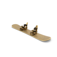 Golden Snowboard PNG & PSD Images