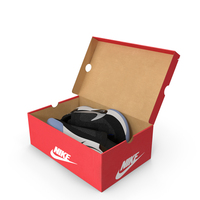 Shoe Box With Nike Sneakers PNG & PSD Images