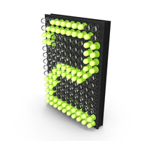LED Matrix Number 2 PNG & PSD Images